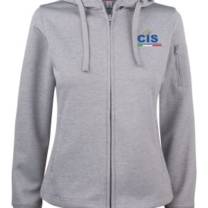 Felpa tecnica con cappuccio e cerniera - Basic Active Hoody Full Zip Ladies - Grigio Donna