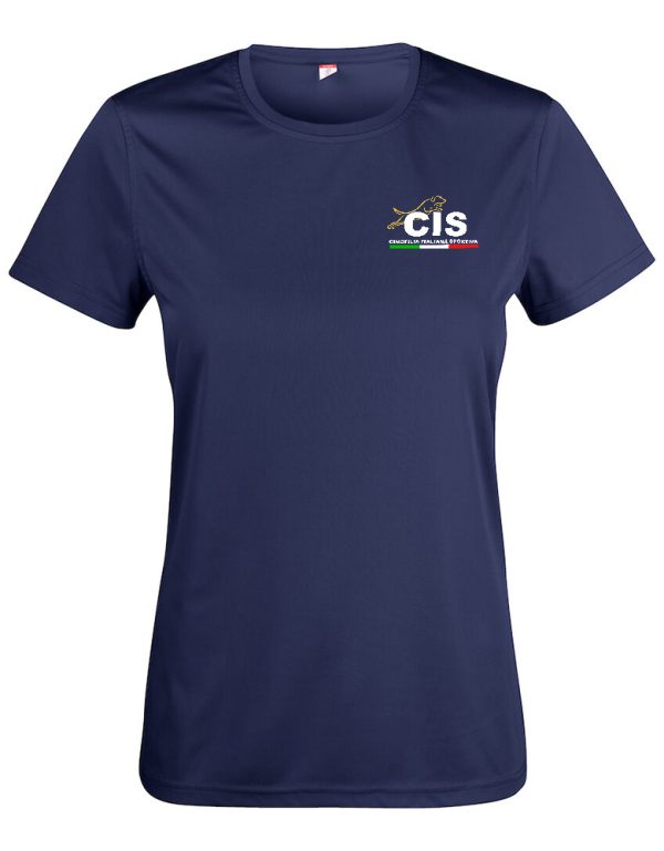 T-shirt Microfibra Basic Active-T - Donna Blu Navy