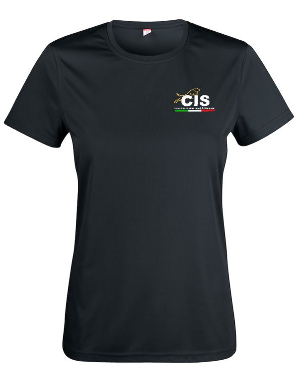 T-shirt Microfibra Basic Active-T - Donna Nero